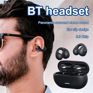 Open-Ear Clip Wireless Earbuds – Comfortable Bluetooth Ear Cuff Headphones