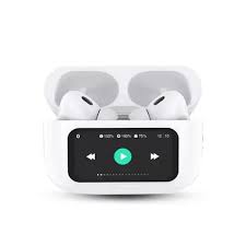 Smart Display Wireless Earbuds with Touchscreen Case – Premium Bluetooth Earbuds